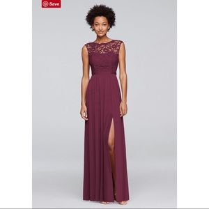 David’s Bridal Bridesmaid dress (in wine color)